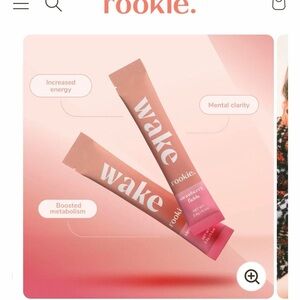 Rookie Wake Strawberry Fields energy drink / 14 sticks total